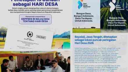 Hari Desa Nasional (Hadenas) 15 Januari untuk Meneguhkan Undang Undang Desa