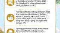 Kabar Gembira Bagi Masyarakat, KAI Akan Buka Pemesanan Tiket Lebaran, Catat Jadwalnya Agar Tidak Kehabisan