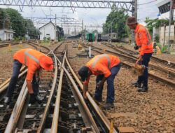 Merawat Jalur, Investasi Keselamatan: KAI Daop 1 Jakarta Ganti 33,9 Kilometer Rel dan 30 Wesel Sepanjang 2025