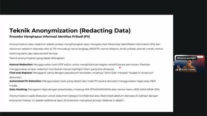Sesi pengenalan program Telkom AI Connect