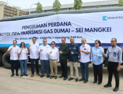 Krakatau Steel Perkuat Ketahanan Energi Nasional Lewat Pengiriman Perdana Pipa Proyek Dumai–Sei Mangkei