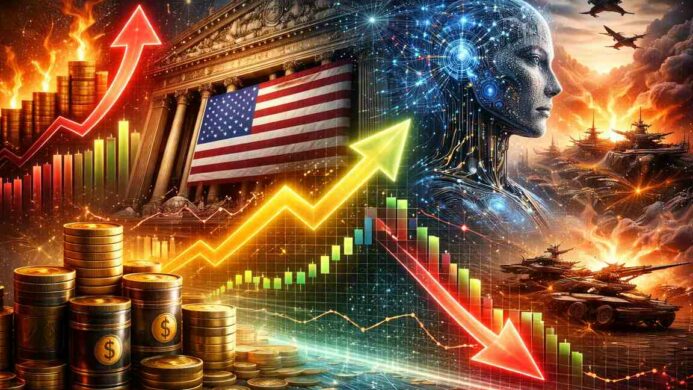 Pasar Global Mixed Inflasi AI dan Geopolitik Tekan Wall Street