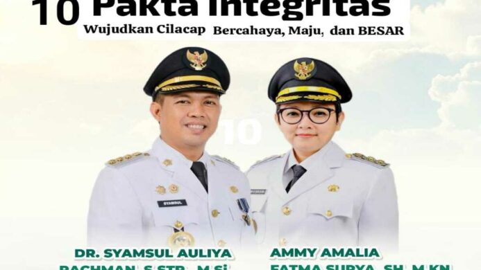 Bupati dan Wakil Bupati Cilacap Periode 2025 2030 (Foto Dok )