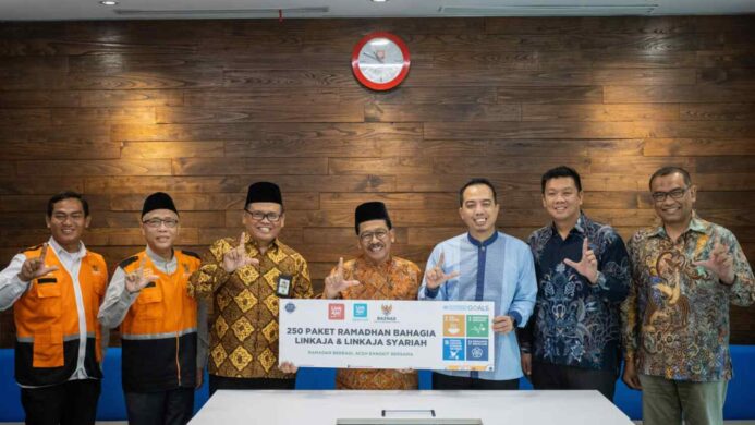 LinkAja Salurkan Bantuan untuk Korban Bencana Aceh Bersama BAZNAS