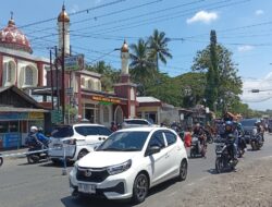 H+2 Lebaran Simpang Patikraja Banyumas Ramai Padat