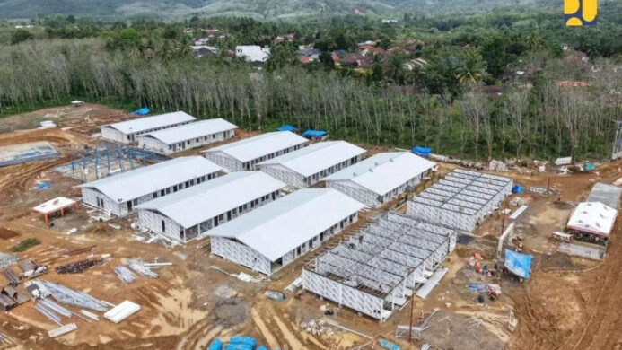 Kementerian PU Bangun 245 Unit Huntara