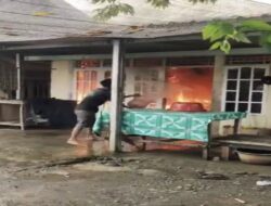 Diduga Korsleting Listrik, Satu unit rumah di Rawajaya Terbakar, Kerugian Ditaksir Rp50 Juta