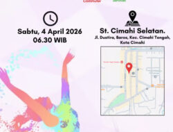 KAI Daop 2 Bandung bersama KAI Commuter dan KAI Services Gelar Senam Sehat Gratis dan Layanan Kesehatan Untuk Masyarakat di Stasiun Cimahi Selatan