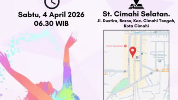 Senam Sehat Gratis dan Layanan Kesehatan Untuk Masyarakat di Stasiun Cimahi Selatan