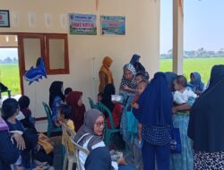 Cegah KLB, Ratusan Warga Desa Karangtengah Antusias Serbu Imunisasi ORI Campak