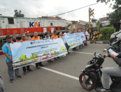 KAI Daop 2 Bandung Imbau Masyarakat Disiplin Berlalu Lintas di Perlintasan Sebidang Demi Keselamatan Bersama