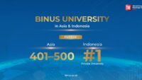 BINUS University Kembali Jadi PTS Nomor 1 di Indonesia versi THE Asia University Rankings 2026