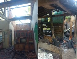 Masak Air Ditinggal Pergi, Rumah Nenek di Kedungreja Dilalap Api