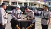 Kapolresta Cilacap Pimpin Sertijab Kasat Lantas dan Kasat Binmas serta Pelantikan Kapolsek Cimanggu