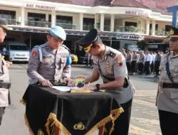 Kapolresta Cilacap Pimpin Sertijab Kasat Lantas dan Kasat Binmas serta Pelantikan Kapolsek Cimanggu