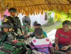 Hangatnya Pengabdian, TNI Hadir Membawa Harapan Kesehatan di Perbatasan Papua
