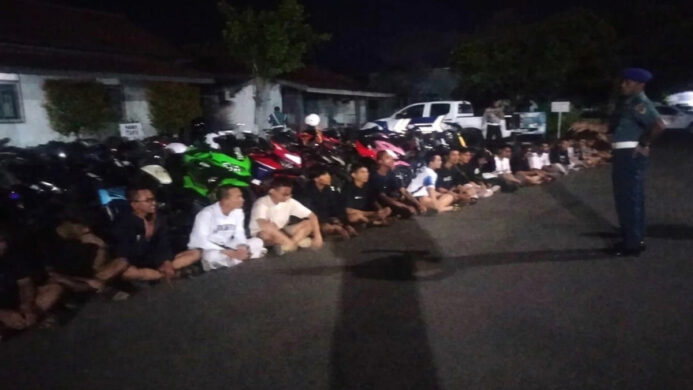 Lanal Cilacap dan Satlantas Polresta Cilacap Jaring Puluhan Remaja pengguna Knalpot Brong