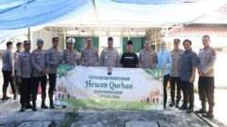 Kapolresta Cilacap Salurkan Hewan Kurban ke Masjid Agung Darussalam