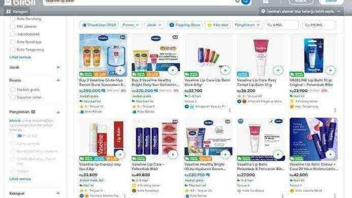 dapatkan promo menarik Lip Balm di BliBli