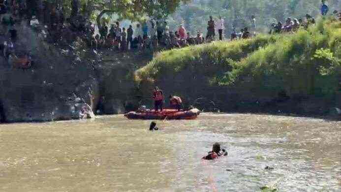 hari kedua pencarian, Selasa, 16 Juni 2026, seorang anak tenggelam di sungai Pemali, Tegal belum ditemukan (dok. Basarnas Cilacap)