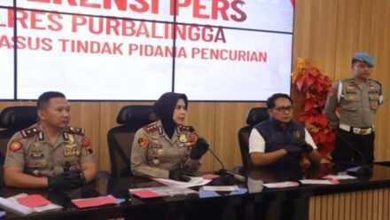 Polres Purbalingga Gelar Perkara Kasus Pencurian Wanita asal Cilacap