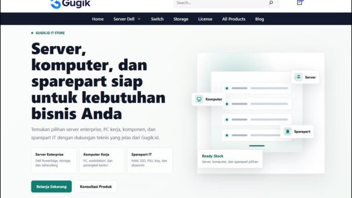 Gugik id Menjadi Mitra Terpercaya Pengadaan Sparepart IT dan Server di Indonesia