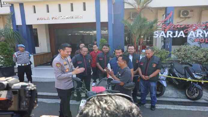 Polresta Cilacap Tangkap 3 Pelaku Curanmor, Penadahan, dan Curas