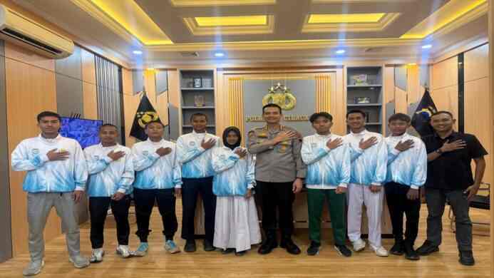 Kapolresta Cilacap Berikan Dukungan kepada Atlet Cheetah Runners Jelang Kejuaraan Atletik Jateng Open 2026