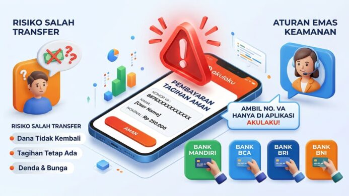 Cara Aman Bayar Tagihan Akulaku dan Akulaku PayLater via Virtual Account