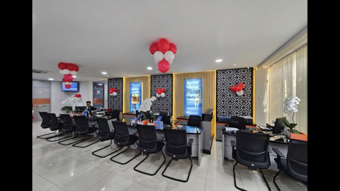 Semarak HUT ke 81 RI BRI BO Kemayoran Percantik Kantor dengan Dekorasi Merah Putih (1)