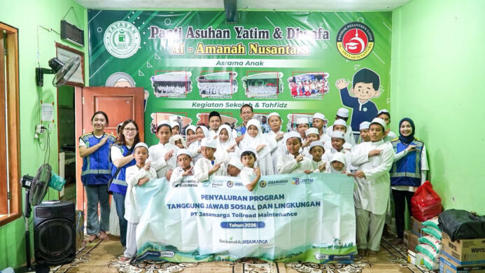 Perkuat Kepedulian Sosial PT Jasamarga Tollroad Maintenance Salurkan Bantuan Ke Panti Asuhan Dalam Rangka Hari Ulang Tahun ke 38