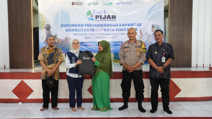 Dorong Inklusi dan Kemandirian, PT Pelindo Sinergi Lokaseva Latih Disabilitas Netra Semarang