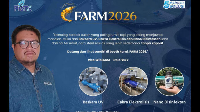 Industri Udang Punya Alternatif Pengganti Kaporit FisTx Siap Unjuk Solusi di FARM 2026