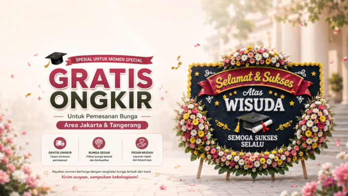 Tren Papan Bunga di Jakarta dan Tangerang Simbol Perhatian yang Tak Lekang Waktu
