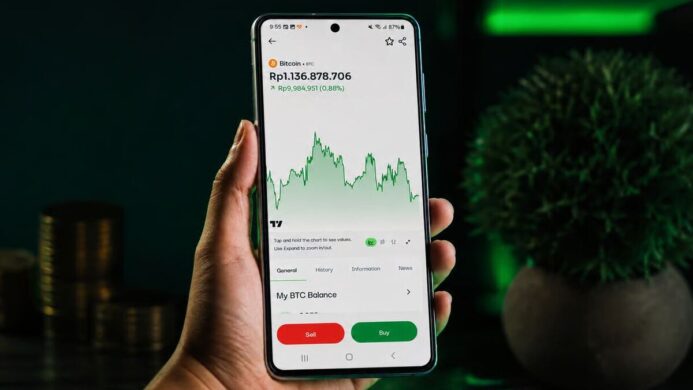 Ilustrasi pergerakan harga Bitcoin (BTC) (2)