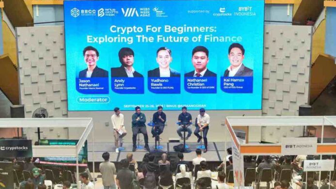 Diskusi melihat potensi industri kripto Indonesia di masa depan di acara BINUS Crypto Week 2026 pada 25 September 2026 (3)