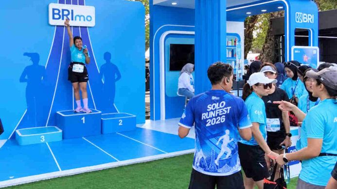 Di tengah Kerumunan Solo Run Fest 2026 BRI Eksis Hadirkan Layanan Perbankan