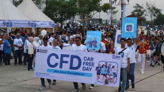 BRI Area Purwokerto Gelar Car Free Day