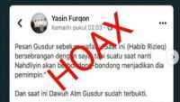 Simpatisan FPI Hoax Lagi, Buat Narasi Catut Gusdur bahwa Nahdliyin akan Ikut Habib Rizieq