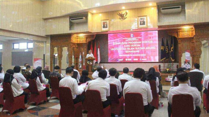Upaya Tingkatkan Pengembangan SDM Pegawainya, Kumham Jateng - Unissula Semarang Gelar Sosialisasi Program Doktor Ilmu Hukum