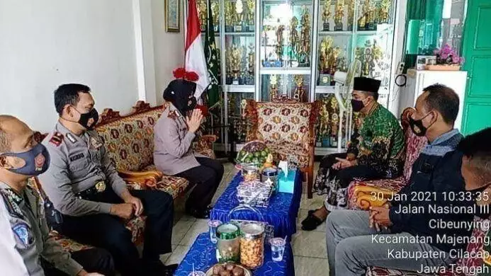 Kapolsek Majenang Jalin Sinergitas dan sowan ke MWCNU Majenang