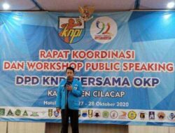 KNPI Cilacap Helat Workshop Public Speaking dan Rakor Kepemudaan