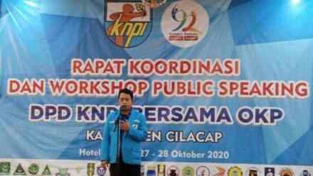 KNPI Cilacap Helat Workshop Public Speaking dan Rakor Kepemudaan