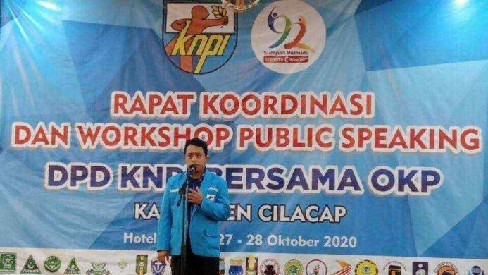 Ketua DPC KNPI Cilacap Mukhtar Zain
