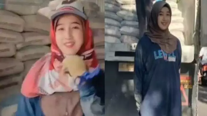 Nur Aini, Sosok Mahasiswi Pemanggul Semen Yang Bikin Pria Meleleh