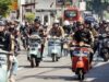 Rombongan Club Vespa Polda Jateng “PoliceScoot” Meluncur ke Lereng Merbabu Giat Baksos