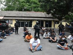 Ancam dan Intimidasi, Puluhan Preman Ditangkap Polresta Surakarta