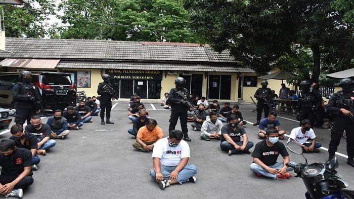 Puluhan Preman Ditangkap Polresta Surakarta