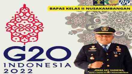 Bapas Kelas II Nusakambangan Mendukung dan Menyemarakkan KTT G20 2022