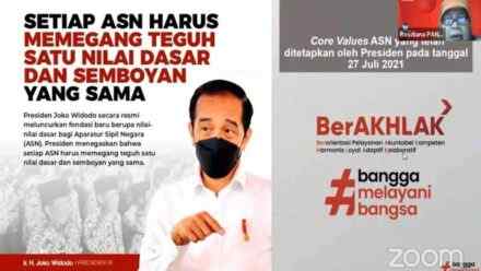 Bapas Nusakambangan Ikuti Kegiatan Sosialisasi Tata Nilai ASN BerAKHLAK